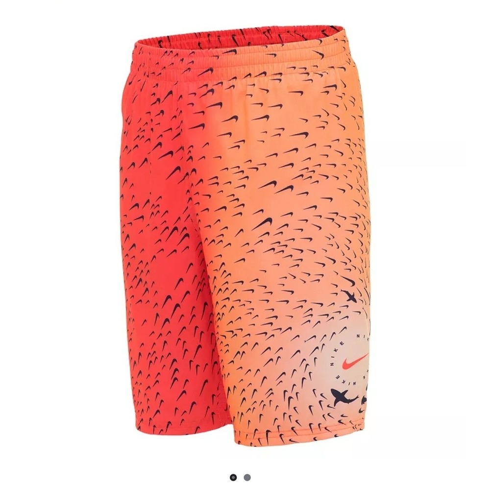 Nike Big Boys Shark  Breaker  Volley Swim Shorts 10-12 Great Condition